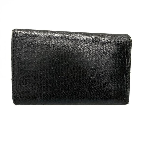 Auth CHANEL CC Button - Black Leather Key Case - Picture 3 of 14